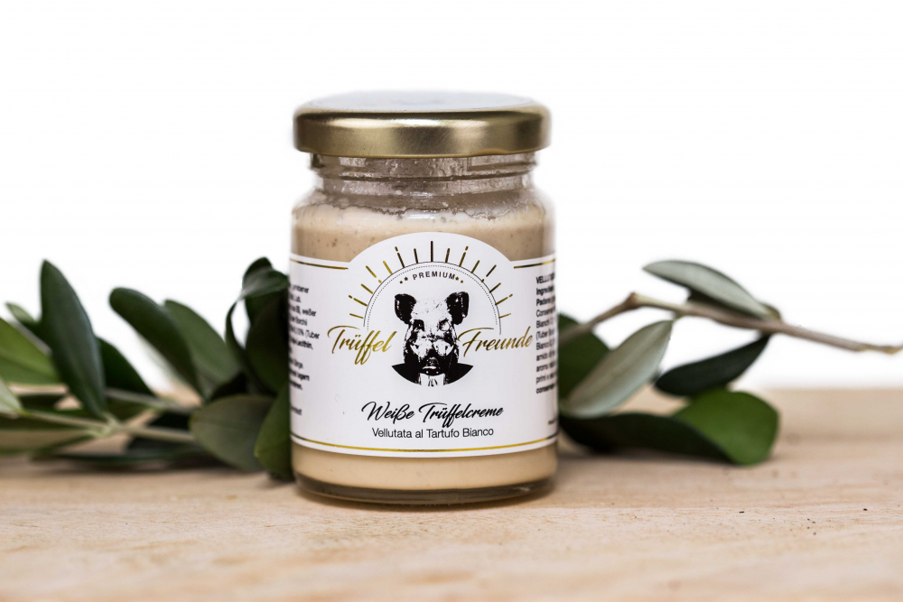 Weiße Trüffelcreme mit Grana Panado